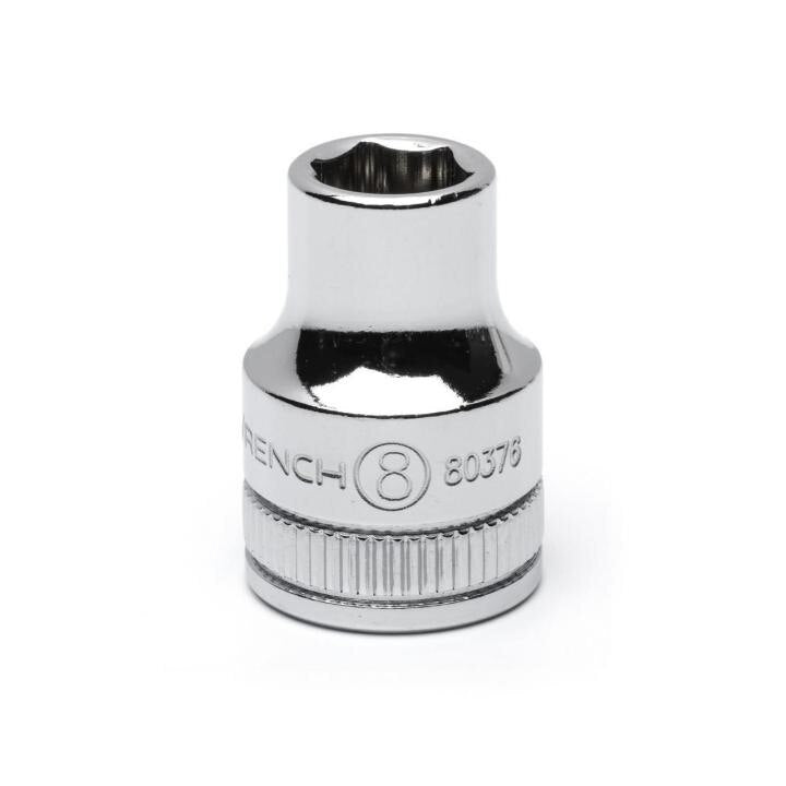 APEX Apex 80376 Socket 3/8 in Drive 6 Point 8 Mm Chrome