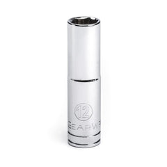 APEX Apex 80394D Socket 3/8 in Drive 6 Point 12 Mm Chrome