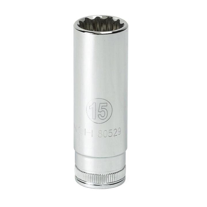 APEX Apex 80509 Deep Socket 3/8 in Drive 12 Point 1/4 in