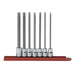 APEX Apex 80574 Ball Hex Bit Socket Set 3/8 in Drive 7 Pc