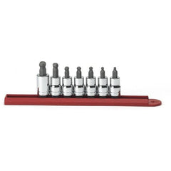 APEX Apex 80586 Ball Hex Bit Socket Set 3/8 in Drive Sae 7 Pc