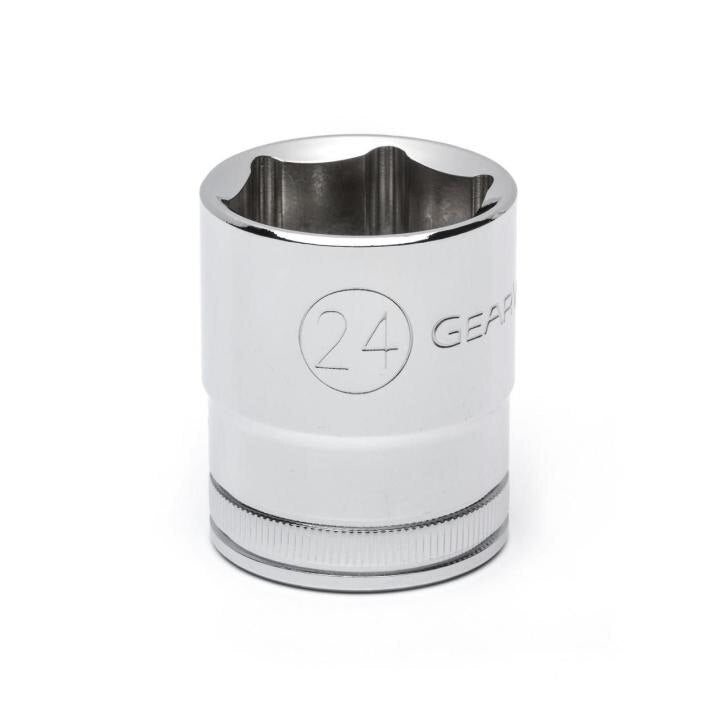 APEX Apex 80636D Socket 1/2 in Drive 6 Point 24 Mm Chrome