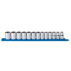 APEX Apex 80702 Socket Set 1/2 in Drive 6 Point Metric 13 Pc