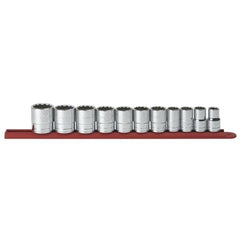 APEX Apex 80711 Socket Set 1/2 in Drive 12 Point Sae 11 Pc