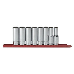 APEX Apex 80713 1/2 in Drive 12 Pt Sae Deep Socket Set 8 Pc