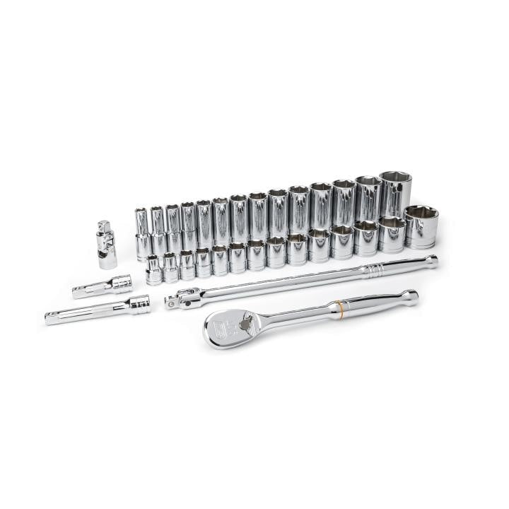 APEX Apex 80715 Mechanics Tool Set 1/2 Inch Drive 6 Point