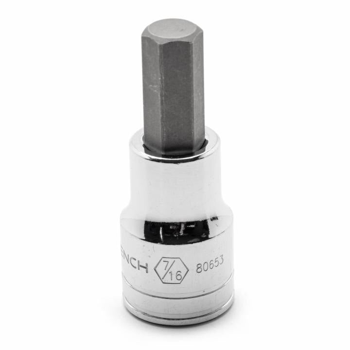 APEX Apex 80653 Hex Bit Socket 1/2 in Drive 7/16 in Sae