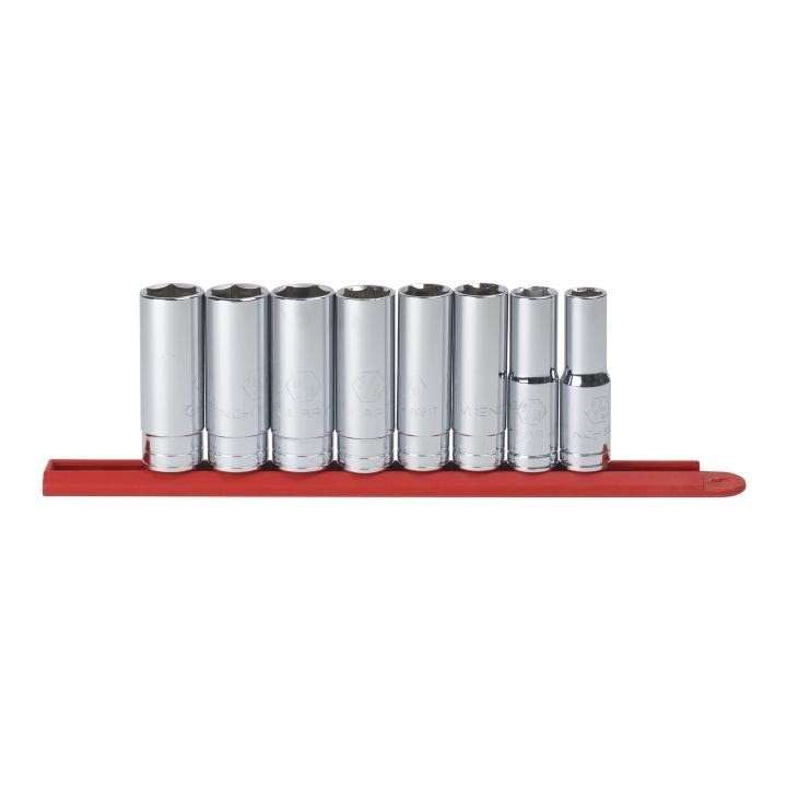 APEX Apex 80705 Socket Set 1/2 in Drive 6 Point Sae Deep 8 Pc