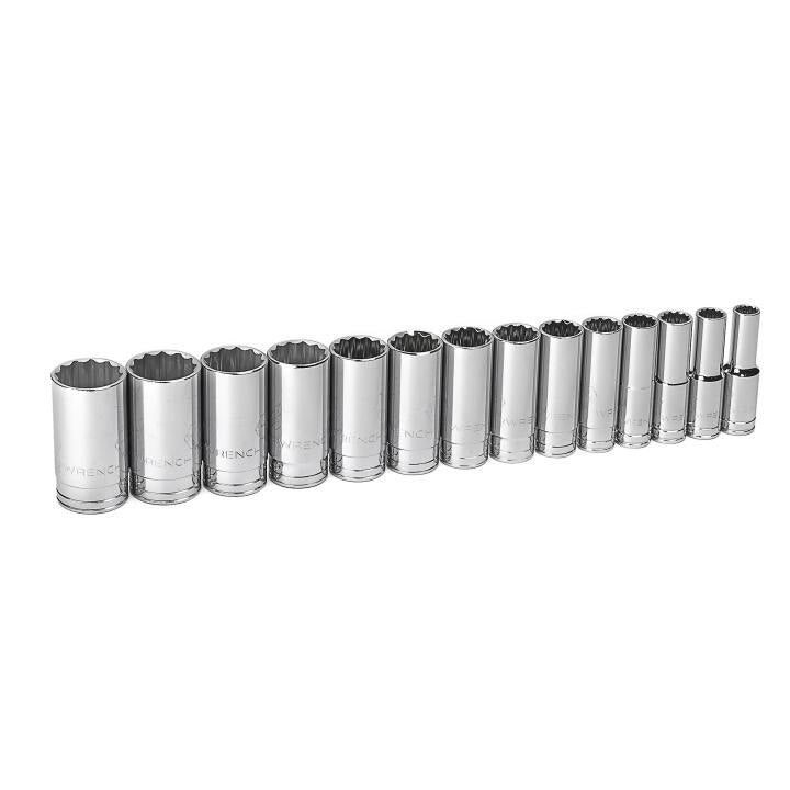 APEX Apex 80732 Socket Set 1/2 in Drive 12 Point Sae Deep 14 Pc