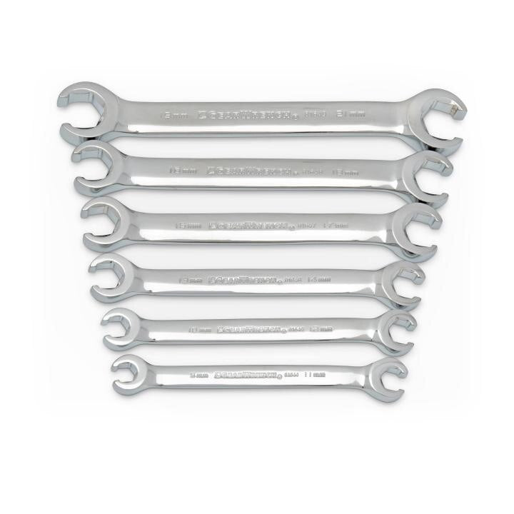 APEX Apex 81906 Flare Nut Wrench Set Chrome Alloy Steel 6 Pc