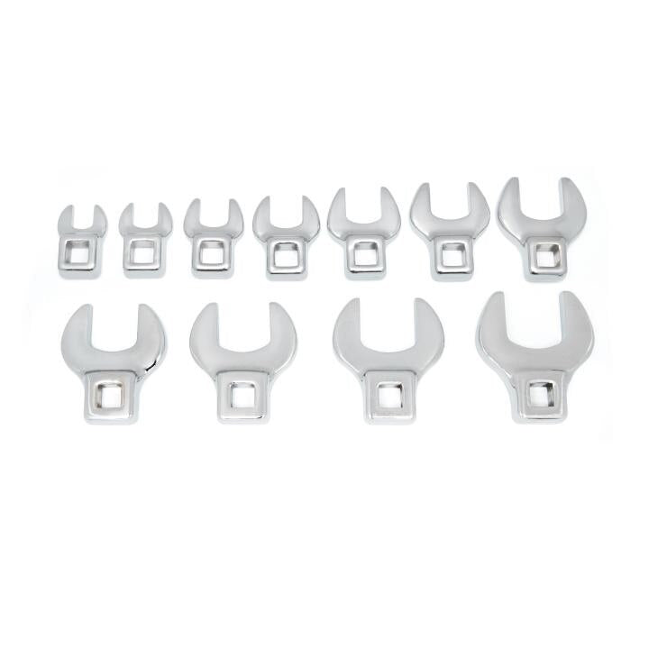 APEX Apex 81908 Crowfoot Wrench Set Full Polish Chrome