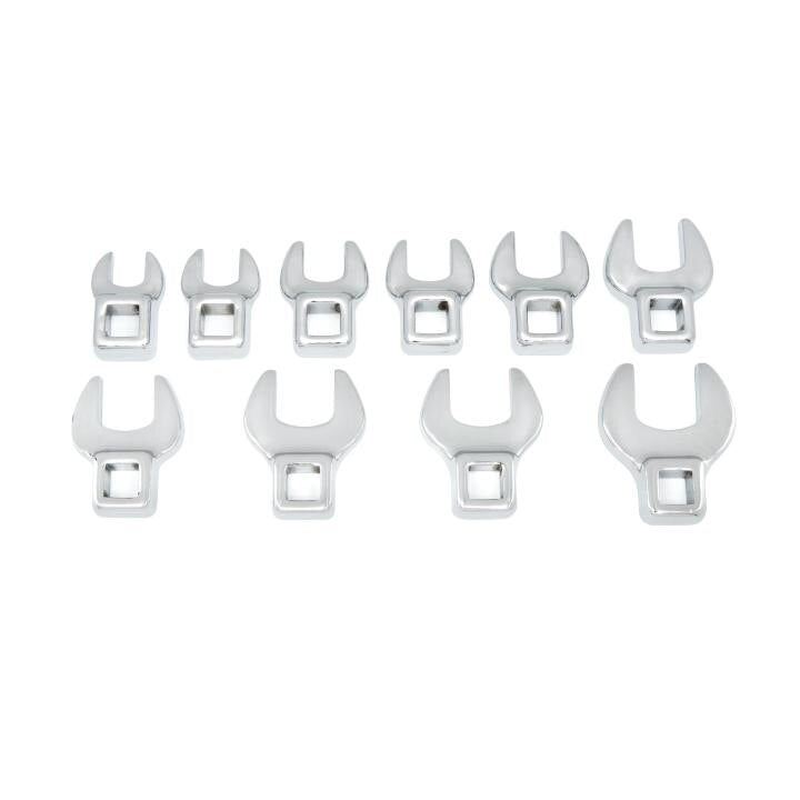 APEX Apex 81909 Crowfoot Wrench Set Full Polish Chrome