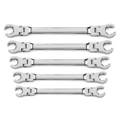 APEX Apex 81910 Flex Head Flare Nut Wrench Set Chrome