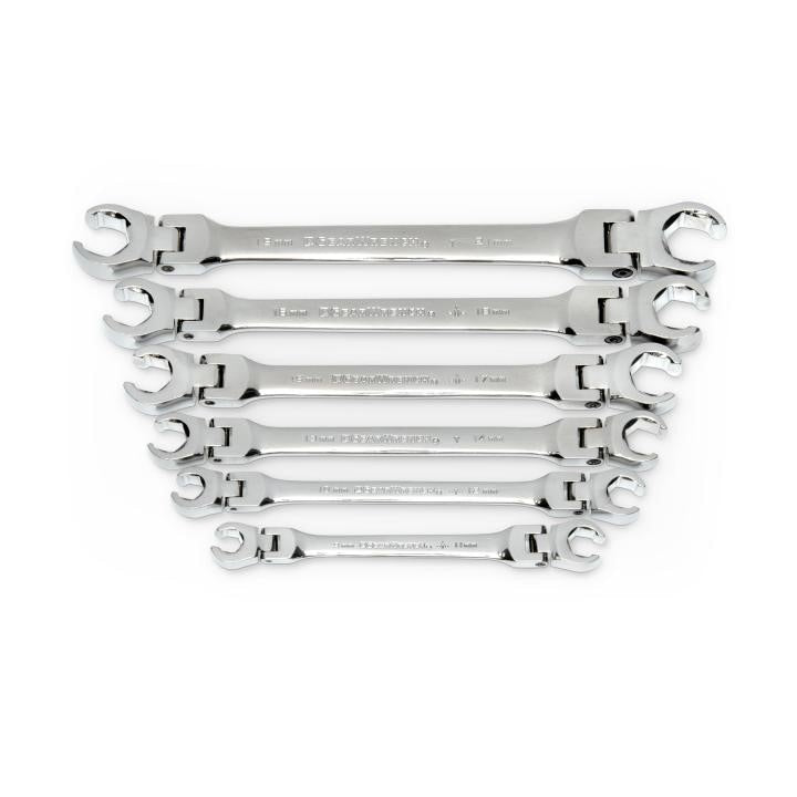 APEX Apex 81911D Flex Head Flare Nut Wrench Set Chrome