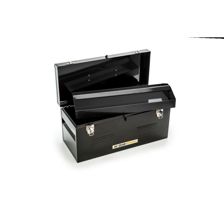 APEX Apex 83130 Steel Tote Box 741 Cu in Black Powder Coat