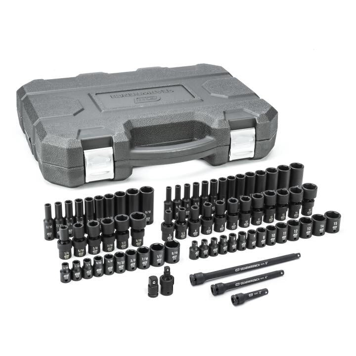 APEX Apex 84903 Impact Socket Set 1/4 in Drive 6 Pt 71 Pc
