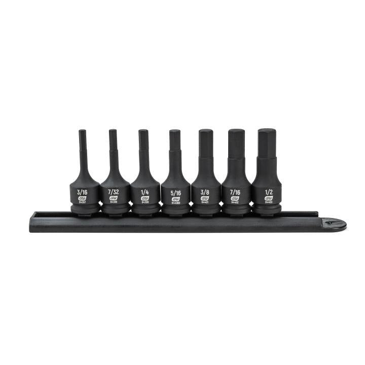 APEX Apex 84913 Impact Bit Socket Set 3/8 in Drive Hex Sae