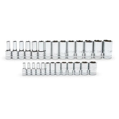 GEARWRENCH Gearwrench 86541-06 Socket Set 1/4 3/8 Drive 6 Point 27 Pc