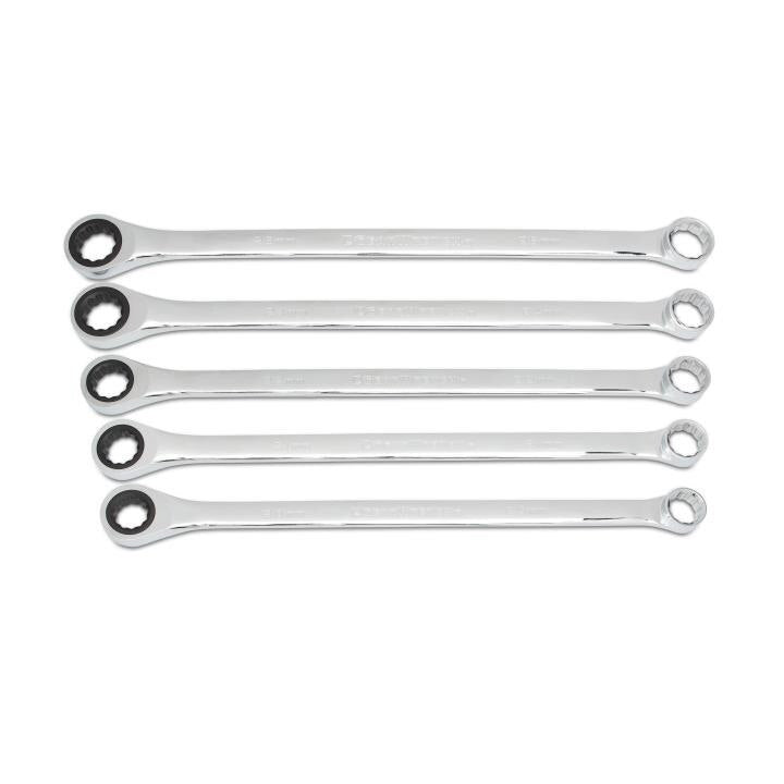 APEX Apex 85987 Xl Gearbox Ratcheting Wrench Set 5 Piece Metric