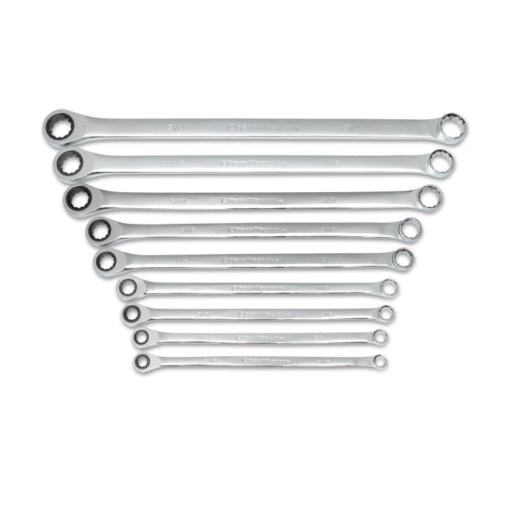 APEX Apex 85998 Sae Ratcheting Wrench Set 9 Piece Double Box End