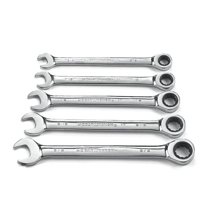 APEX Apex 93005 Ratcheting Combination Wrench Set 12 Point