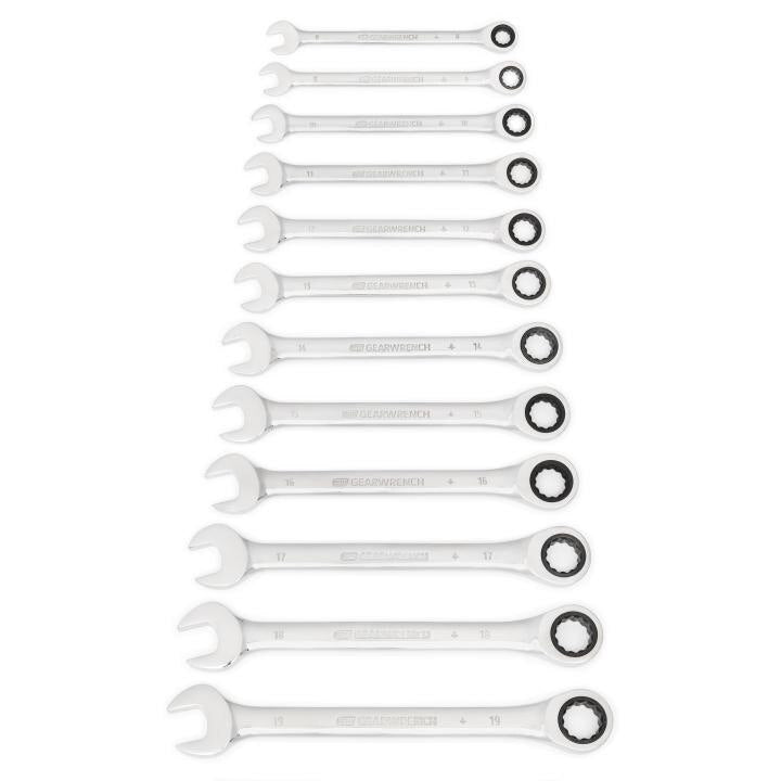 APEX Apex 9412 Ratcheting Combination Wrench Set 12 Point