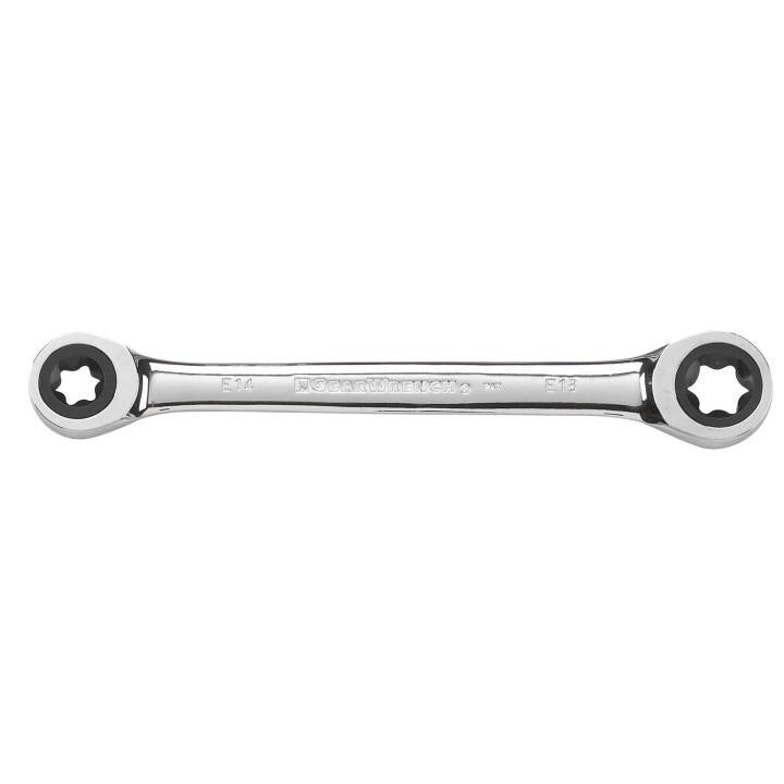 APEX Apex 9222 E-torx Double Box Ratcheting Wrench E14 X E18