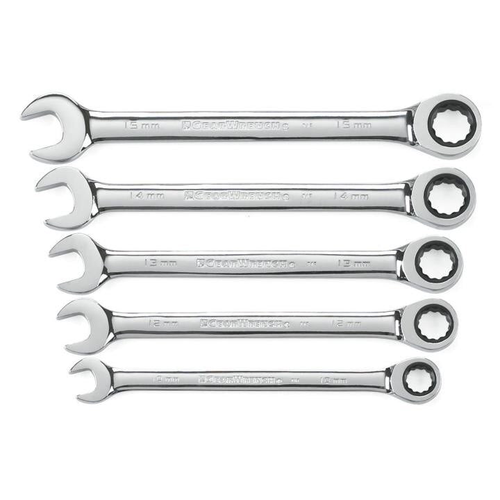 APEX Apex 93004D Ratcheting Combination Wrench Set 12 Point