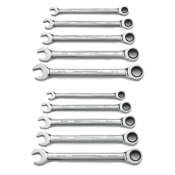 APEX Apex 9418 Ratcheting Combination Wrench Set 12 Point