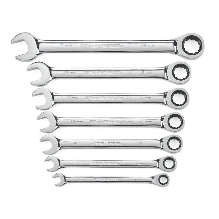 APEX Apex 9417 Ratcheting Combination Wrench Set 12 Point