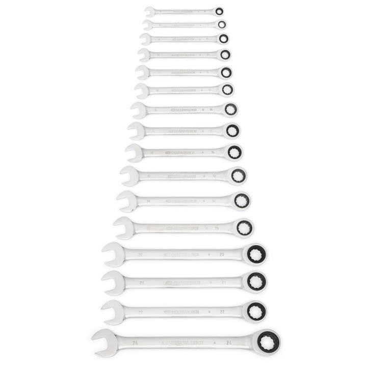 APEX Apex 9416 Ratcheting Combination Wrench Set 12 Point