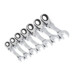 APEX Apex 9570 Stubby Ratcheting Combination Wrench Set 12 Pt