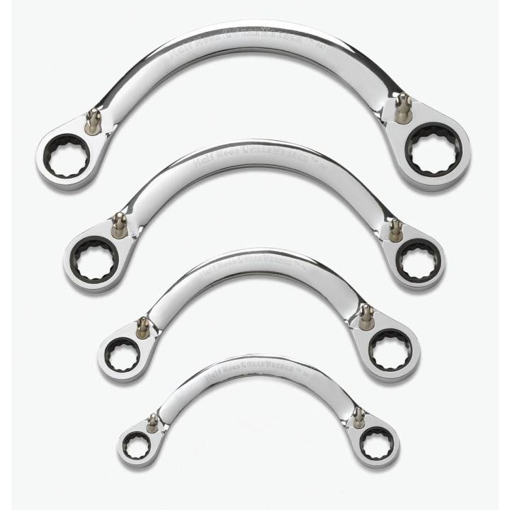 APEX Apex 9840D Half Moon Ratcheting Wrench Set 12 Point