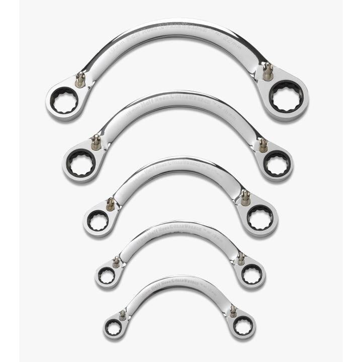 APEX Apex 9850 Half Moon Reversible Ratcheting Wrench Set
