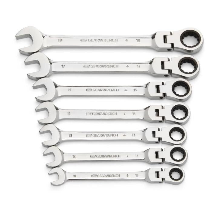 APEX Apex 9900D Ratcheting Flex Combination Wrench Set 7 Pc