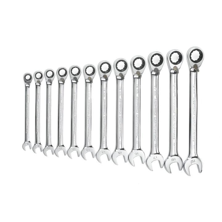 APEX Apex 9620N Ratcheting Combination Wrench Set 12 Point