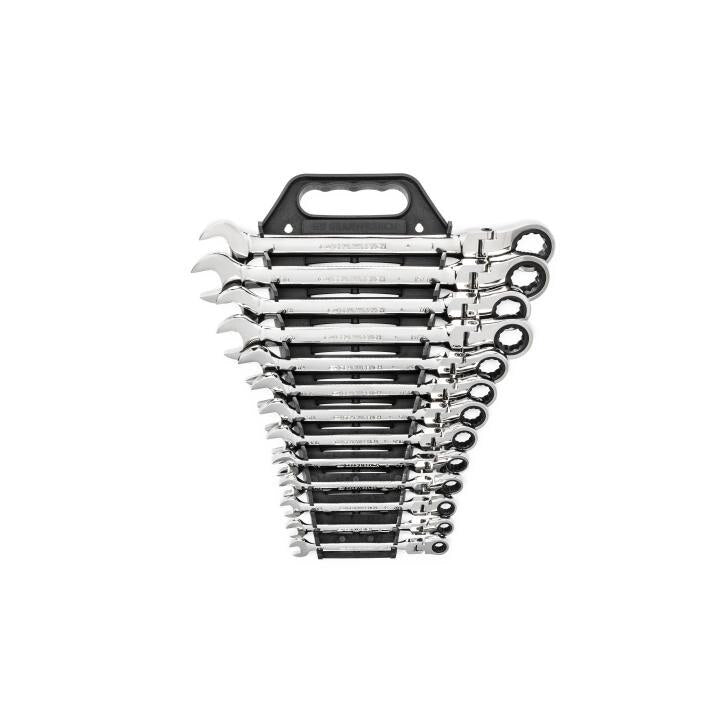 APEX Apex 9702D Ratcheting Flex Combo Wrench Set 12pt 13pc