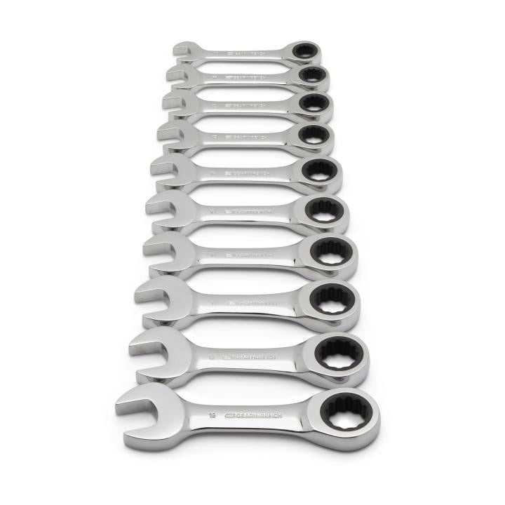 APEX Apex 9520D Stubby Ratcheting Combination Wrench Set