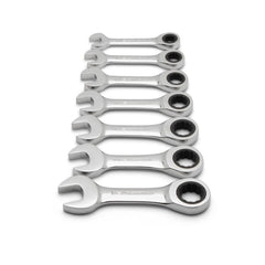 APEX Apex 9507D Stubby Ratcheting Combination Wrench Set 12pt