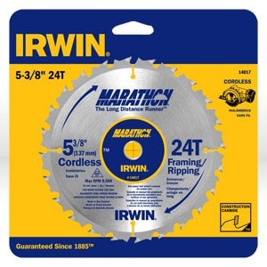 IRWIN Irwin 14017 Circular Saw Blade 5-3/8 in 24T Framing Ripping
