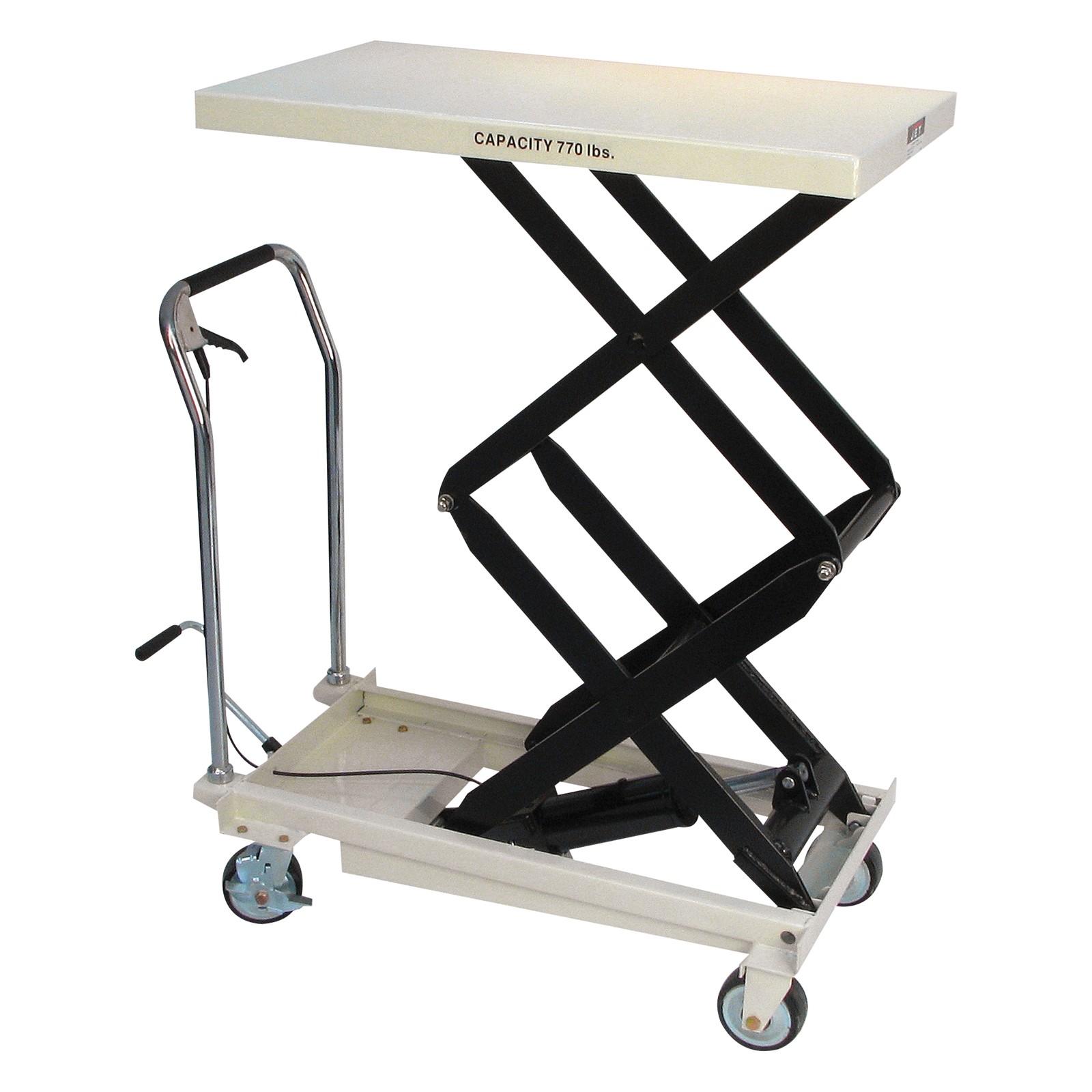 JET Jet 140778 Double Scissors Lift Table 770 Lb Capacity