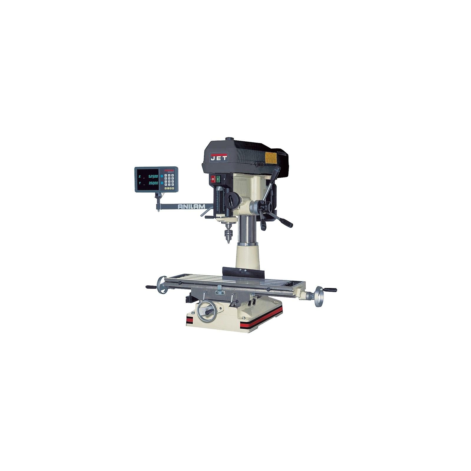 JET Jet 350129 Mill Drill Newall DP700 Dro X-axis Powerfeed