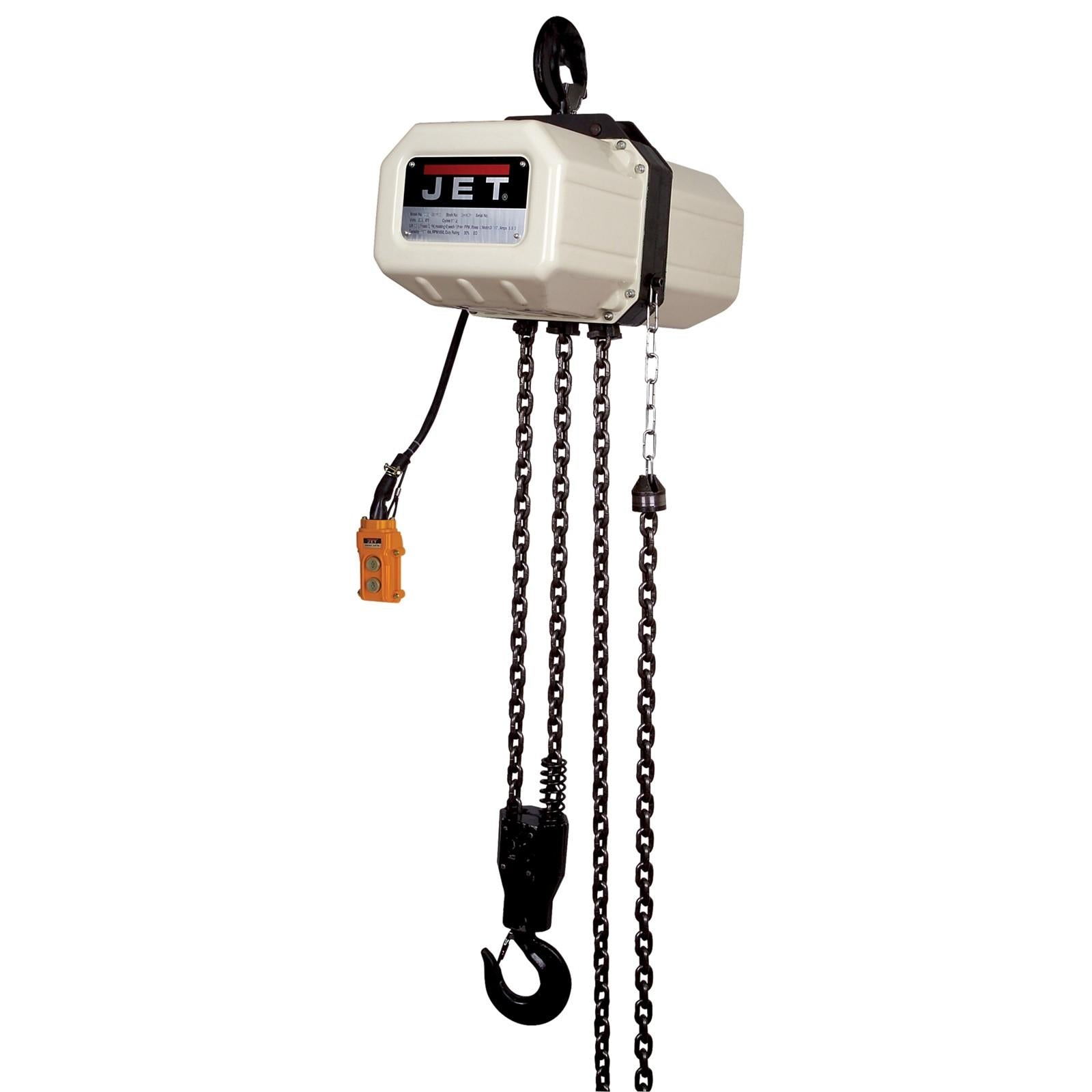 JET Jet 531500 Electric Chain Hoist 5 Ton 105 in Lift 230 460V