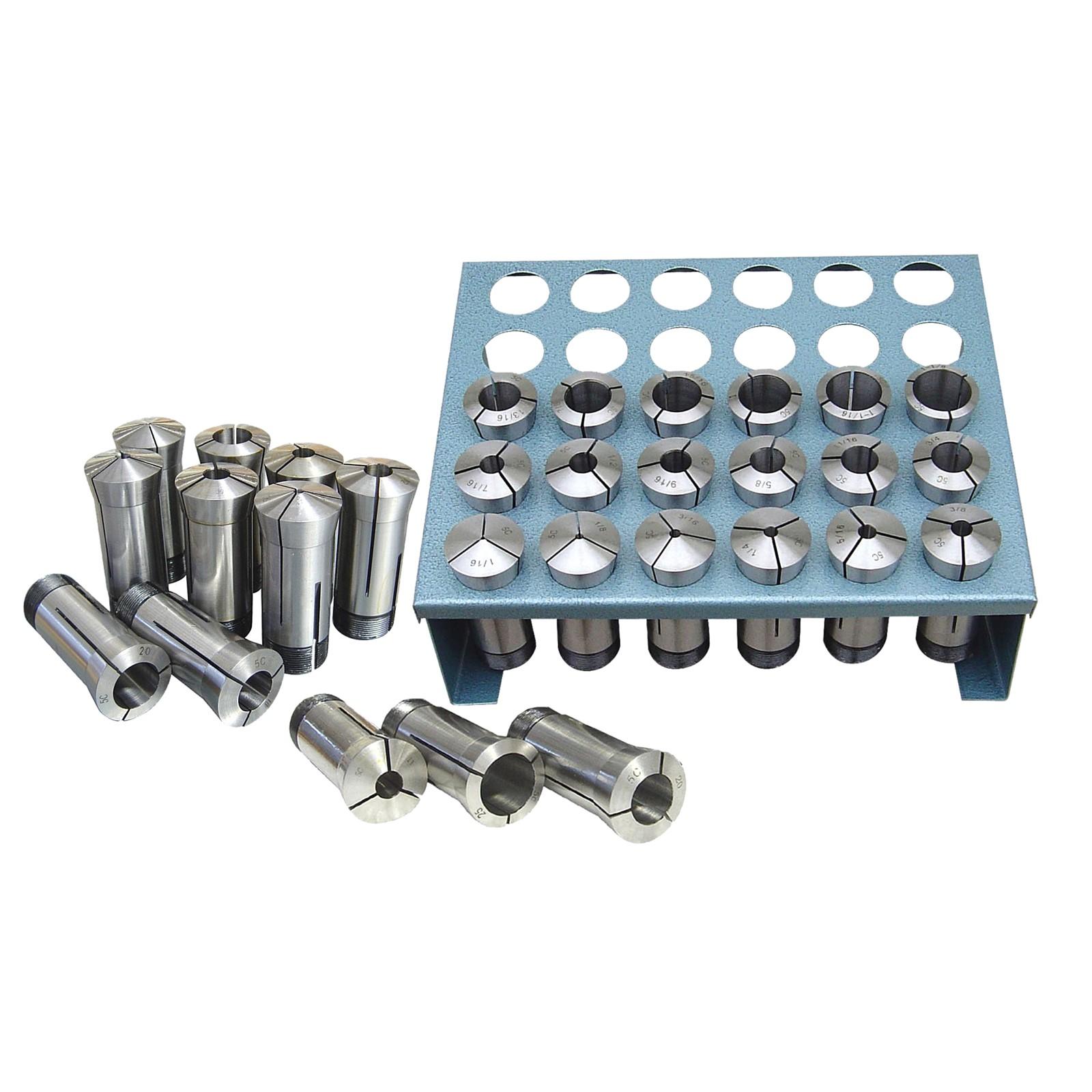 JET Jet 650016 5-C Collet Set with Rack 35-piece