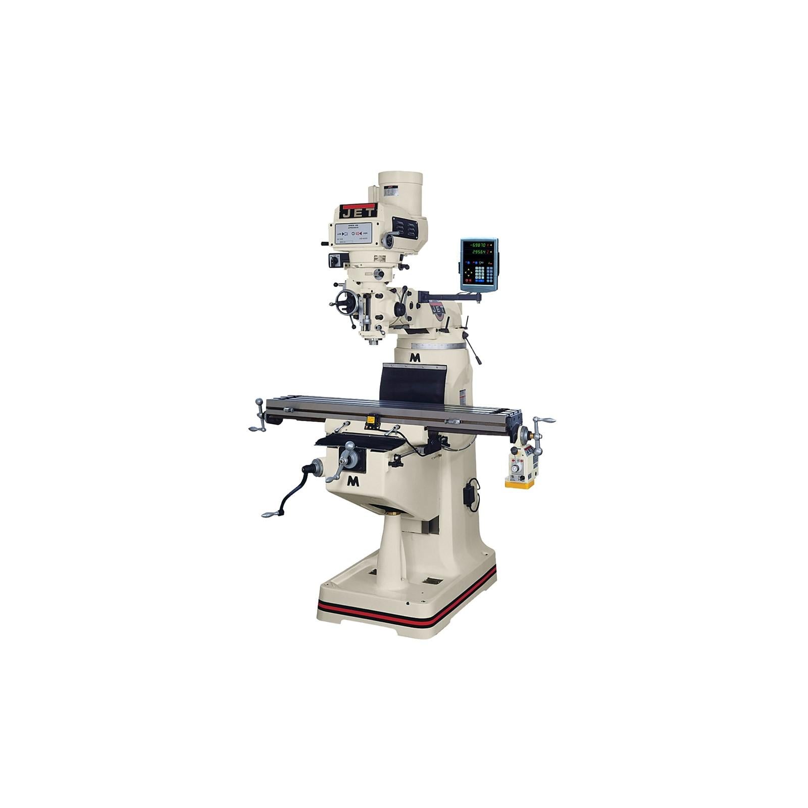 JET Jet 690087 Vertical Mill Newall C80 Dro X-axis Powerfeed