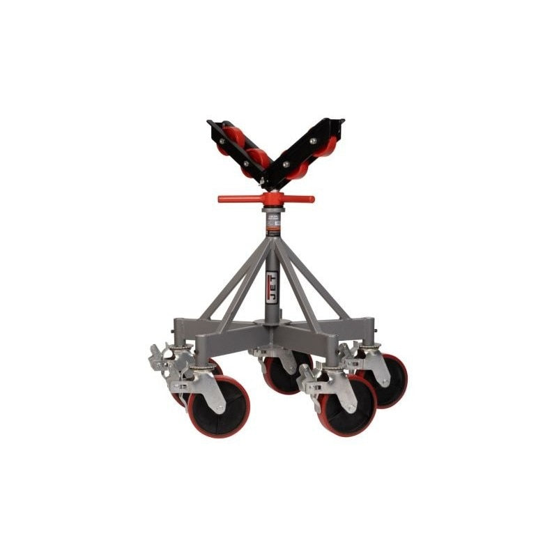 JET Jet JT1-2405 Five-leg Pipe Jack Stand Steel Rollers 2500 Lb