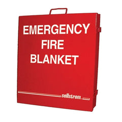 SELLSTROM Sellstrom S97457 Fiberglass Fire Blanket Metal Cabinet