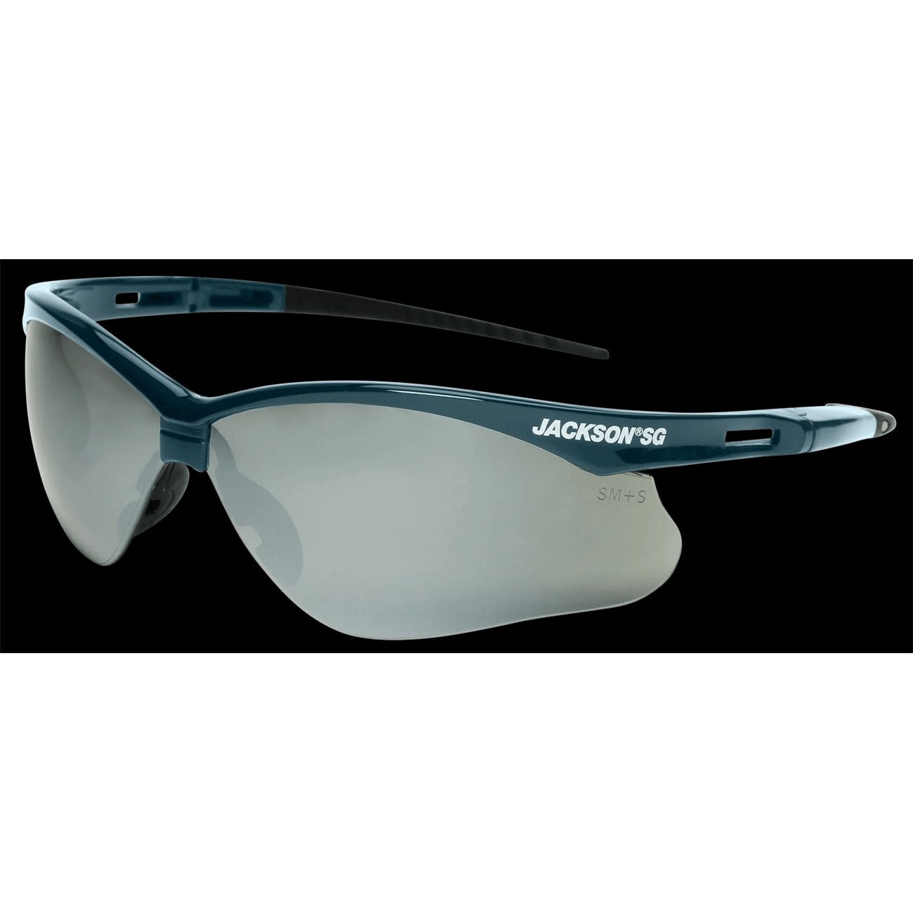 JACKSON SAFETY Jackson Safety 50021 Safety Glasses Smoke Lens Blue Frame