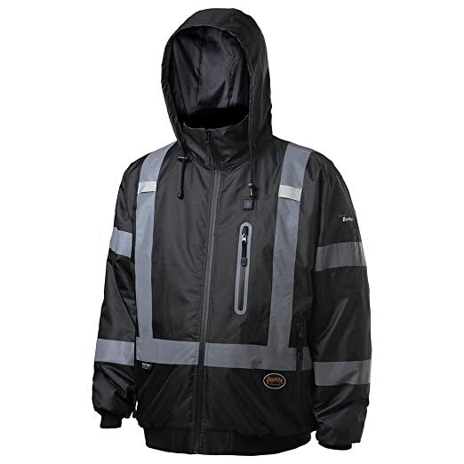 PIONEER Pioneer V1210170U-XL Heated Safety Bomber Jacket Xl