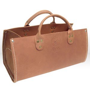 KLEIN TOOLS Klein Tools 5115 Leather Tool Tote Bag 15in Wide